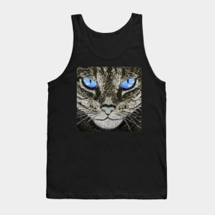 Blue eyed cat Tank Top